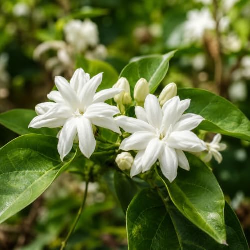 Belle of India Jasmine Plant Live | 4-8 Inch Tall | Fragrant White-Blooming Jasmine | Easy to Grow Live Jasmine Plant for Indoor Home Décor - Image 3