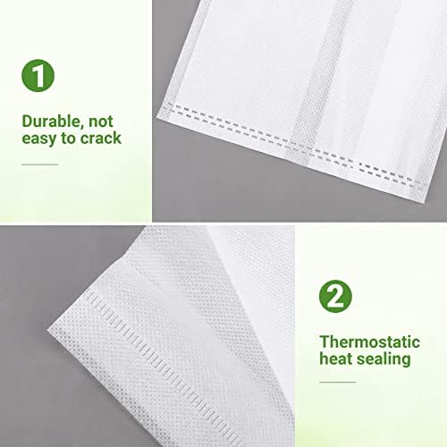 GREANER Fabric Seedling Plant Grow Bags, 200 PCS Non-Woven Plant Nursery, 9.8x11 inches Biodegradable Plant Starter Bags for Tree, Flower, Vegetable, Fruit, Saplings, Home Garden Supply - Image 4