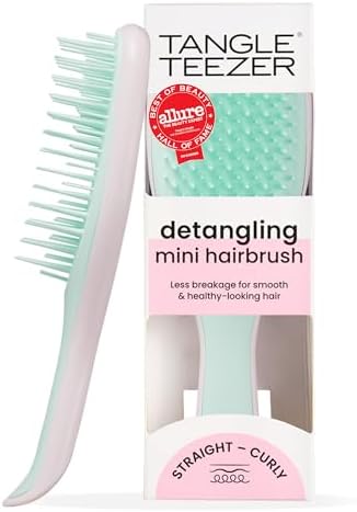 Tangle Teezer Ultimate Detangler Mini Hair Brush, Pink & Mint by TangleTeezer