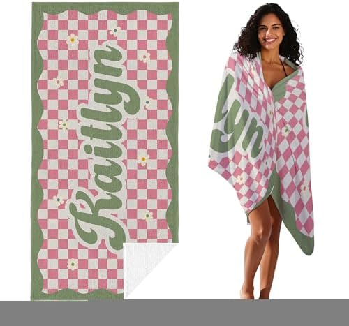 JML Personalized Beach Towel with Name, Microfiber, 30 x 60 in - Image 2