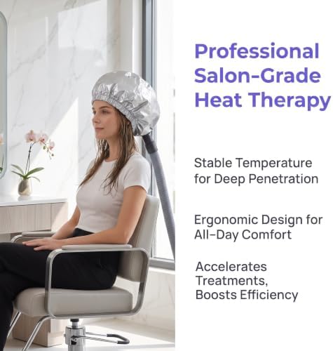 Hair Dryer Attachment for Deep Conditioning Treatment Soft Bonnet - Image 3