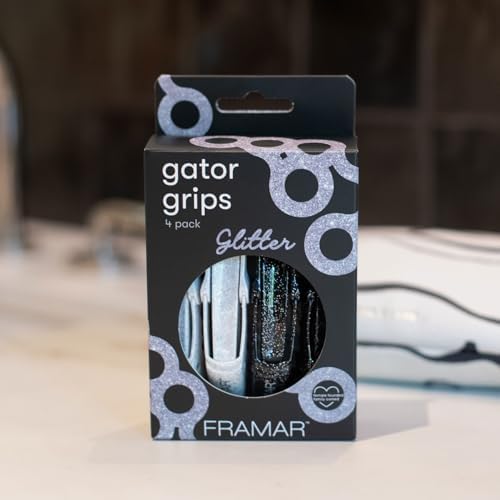 FRAMAR Glitter Hair Clip Set, Alligator Clips For Hair Styling – 4 Pack - Image 6