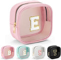 YOOLIFE Mini Makeup Bag | Clear Makeup Bag Toiletry Case | Portable Make Up Organizer | Small Cosmetic Bag for Purse | Best Friend Birthday Gifts Teacher Daughter Gifts | Gifts for Girls | Pink E by YOOLIFE