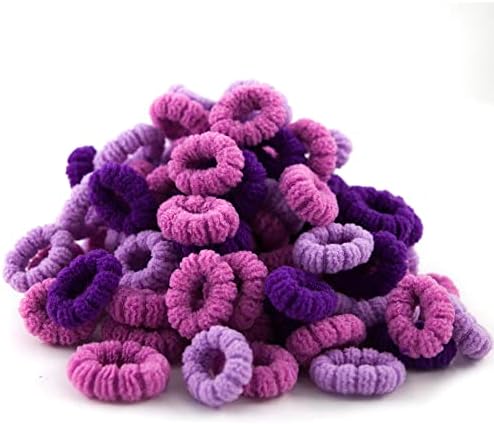 Tiny Hair Ties for Toddler Girls,120pcs,No Damage Baby Hair Ties for Kids by WDGROW