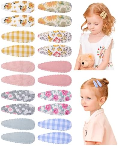 doboi Toddler Hair Clips for Girls Baby Barrettes-20PCS Daisy Plaid by doboi