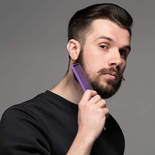 Patelai 30 Pcs Rat Tail Steel Combs Fine Tooth Bulk,Purple - Image 6