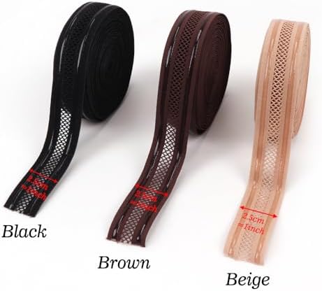 Elastic Wig Bands with Net, 1 Inch Non-Slip Silicone Hair Band for Wigs Edges, 5 Yard Bidirectional Stretching Mesh Elastic Band for Wig Making & Securing (Brown, 5 Yards) - Image 6