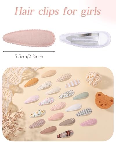 doboi Toddler Hair Clips for Girls Baby Barrettes-40PCS Soft Floral - Image 2