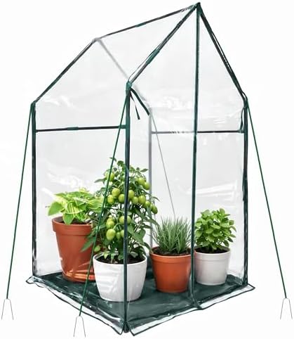 Mini Greenhouse 36"x36"x58.5" Plant Cover Tent Seed Starting Waterproof Floor Mat Small Plant Tent for Use on Patio Balcony Porch & Indoors/Outdoors by PROWORX