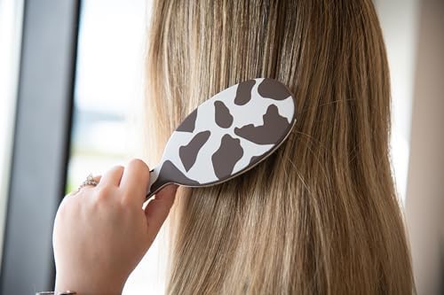 FRAMAR Cow Print Hair Brush Detangler, Detangling Hairbrush For Women - Image 3
