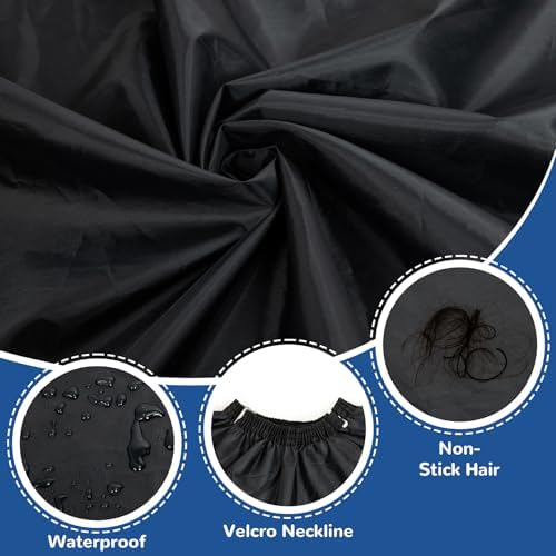 MMBABY Child Hair Cutting Waterproof Cape Barber Kids Hair Styling Cape Professional Home Salon Camps - Image 6