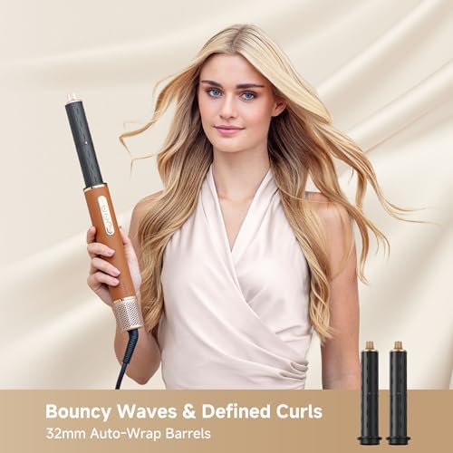 DREAME AirStyle Suite Pro Hair Styler & High-Speed Dryer, 110,000 RPM Motor, 3 Essential Snap-On Attachments for Curling, Volumizing & Fast Dry, Frizz Control, Cool Shot, Luxury Leather Travel Bag - Image 2