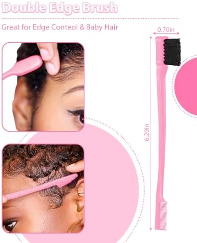Boar Bristle Hair Brush, 3Pcs Slick Back Brush - Hair Styling Products - Image 6