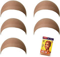 Red by Kiss Stocking Wig Cap 5 PCS (Natural Brown) by REDbyKISS