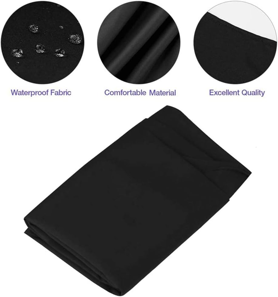 Black Waterproof Hair Salon Cape with Metal Snap Closure - 5 Pack - Image 2
