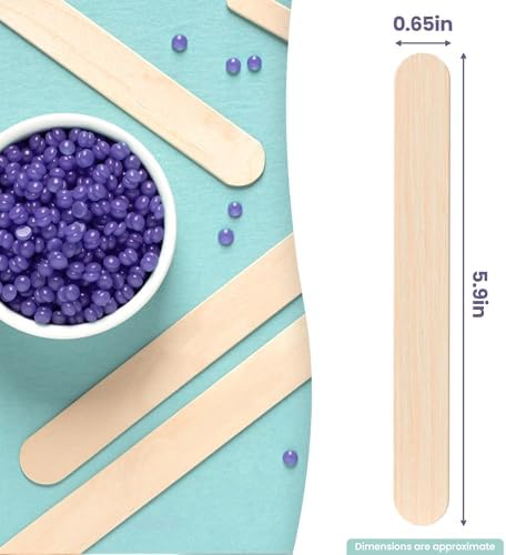 Tress Wellness - Waxing Sticks for Hair Removal - Premium Splinter-Free Wooden Sticks for Waxing, Wax Stick for Body and Face Waxing,150 Wax Sticks - Image 2