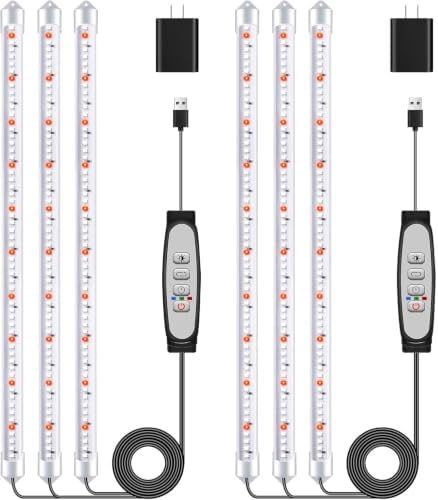 16'' 3 Bars Grow Light Strips for Indoor Shelves Plants Growing. by SDOVUERC