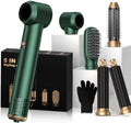 OKWRAP 5-in-1 Hot Air Styler & Blow Dryer Brush Set - 700W Gentle Temperature Hair Multi-Styler with Auto-Wrap Curlers & Round Brush for Fine, Thin, or Damaged Hair, 100-120V US Outlet Only by OKWRAP