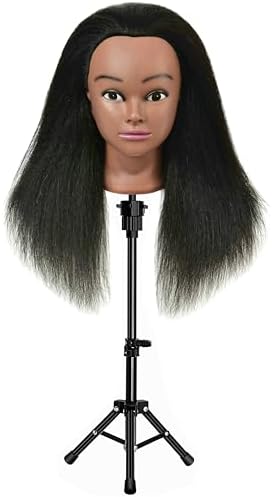 Wig Stand Tripod Mini Adjustable Metal Holder for Hairdresser Practice Training Style Display Mannequin Head Foam Styrofoam Block Canvas Head - Image 4