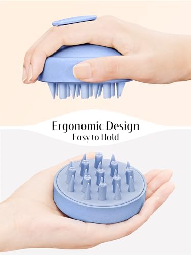 HEETA Scalp Massager Hair Scrubber Shampoo Brush Exfoliator for Hair Growth - Image 3