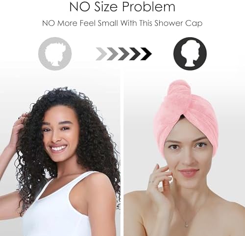 TENSTARS Hair Towel Wrap for All Hair Types, 5 Pack Microfiber Turban - Image 3