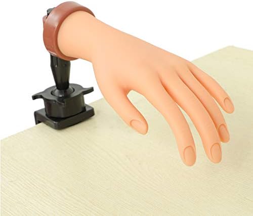 FU SHEN Practice Hand for Acrylic Nails,Mannequin Hands for Nails Practice,Nail Art Hand Nail Training Hand Nail Fake Hand Nail Hand Practice Acrylic Nail Hand 1Pcs Nude Hand by FU+SHEN