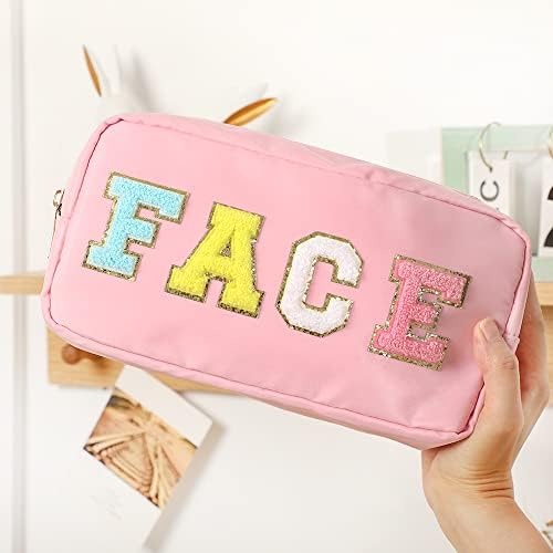 DYSHAYEN Small Cosmetic Bag, Pink Face - Image 6