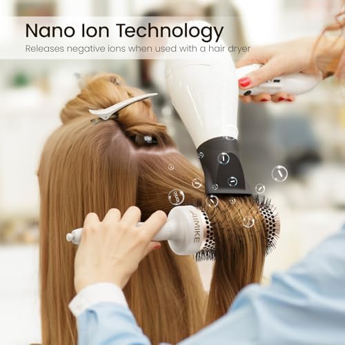 AIMIKE NaturaVol Round Brush for Blow Out, 2.1" Large Brush for Long Hair - Image 6