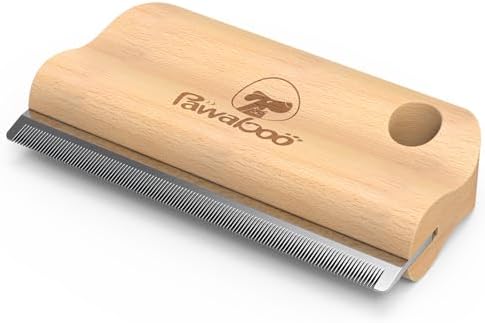Pawaboo Deshedding Brush for Dogs & Cats, Dog Hair Removal Comb by Pawaboo