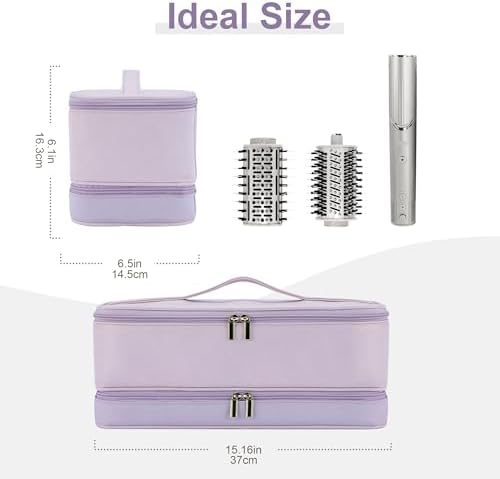 BAGCRAZY Travel Case for Shark FlexStyle & Dyson Airwrap, Purple - Image 5
