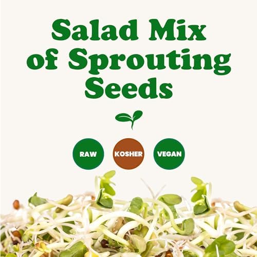 Food to Live - Salad Mix of Sprouting Seeds, 5 Pounds Broccoli, Clover, Radish, Alfalfa, Kosher, Raw, Vegan - Image 5