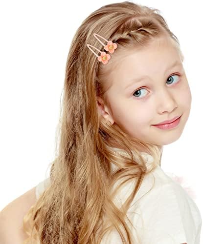 8 Pcs Rabbit Snap Clips No Slip Metal Butterfly Hair Clips Little Girls Toddlers Kids Flower Hair Accessories Colorful Unicorn Hair Pins for Birthday Party Supplies (C) - Image 5