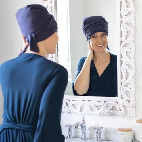 MoonstoneSeven Hair Plop - Curl Prep Wrap for Drying, Shaping & Frizz Control - Soft Cotton Lycra Hair Wrap for Wavy & Curly Hair - Reduces Frizz, Shortens Dry Time & Enhances Curl Definition - Purple - Image 4