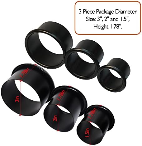 Hair Styling Tools Station Organizer Holder for Dryer, Curling Iron and Accessories, 3inch, 2inch and 1.5inch Open End (Black) - Image 2