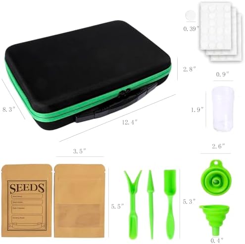 Seed Storage Organizer Box 60 Slots, with 20 Envelopes and Small Tool, Sturdy Seeds Saving Seed Bank Container Kit (Seeds not Included) - Image 3