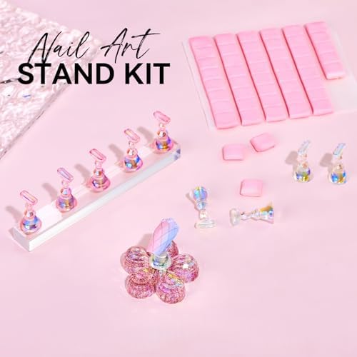Makartt Nail Stand Kit: Magnetic Nail Holder for Press-On Nail Art Painting - Image 2