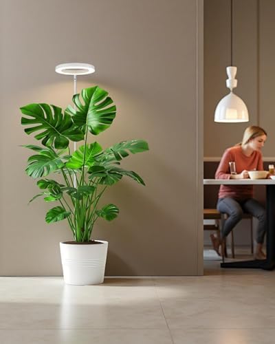 Plant Grow Light,LED Growing Light Full Spectrum for Indoor Plants,Aluminum Black Plant Lights,Height Adjustable, Automatic Timer, 5V Low Safe Voltage - Image 7