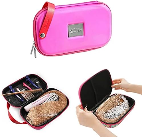 RemeeHi Hair Lace Wig Travel Bag Storage Case,Hair Wig Hair Tools Hairdressing Bag, Hair Stylist Cosmetic Organizer with Accessory Pockets Small G102 - Image 3