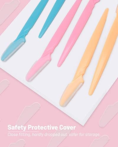 MoHern Dermaplane Razor, Face Razors for Women and Men, Multipurpose Eyebrow Razor, Dermaplaning Tool for Face by MoHern, Multi-Color (120 Pcs) - Image 5