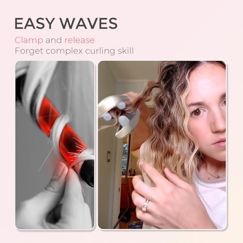Curling Iron Hair Crimper Waver, TYMO ROVY Beach Waves Hair Curler - Image 2