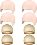 4 PCS Halloween Makeup Latex Bald Cap 4 PCS Nylon Head Wig Cap by LooksForwardtoSeeingYou