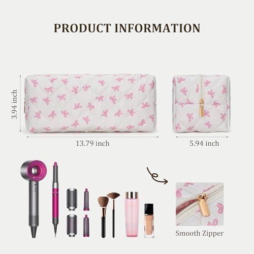 HiTotes Hair Tools Travel Bag Compatible with Dyson Airwrap Cute Floral Travel Case for Shark Flexstyle Hair Tools Organizer - Image 4