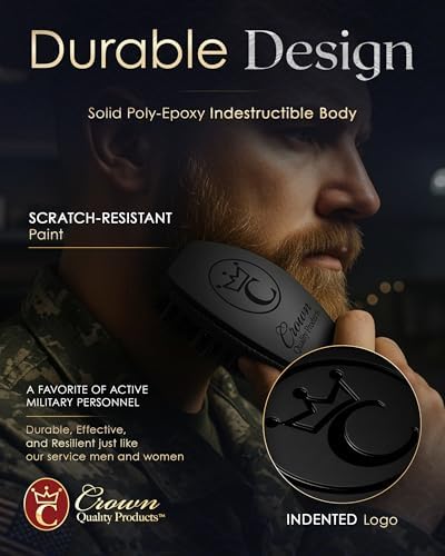 360 Wave Brush, Curved MEDIUM Mixed Boar Bristle, Triple Black, Waterproof - Image 5