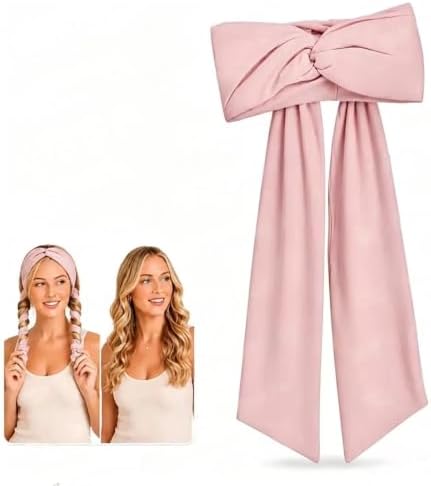 2-in-1 Heatless Curling Headband for Women & Flexible Curling Rods,Achieves Heatless Curls Overnight, No Heat Damage – Heatless Curlers with Flexible Fit – Great During Gym Sessions, Travel by Unknown