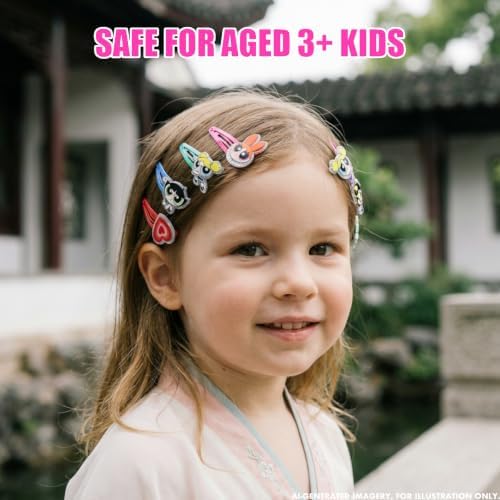 Powerpuff Girls Hair Accessories Set with Hair Clips & Bows - Image 7
