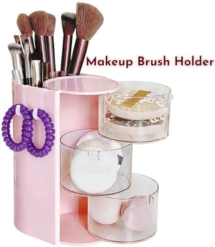 Hair Accessories Organizer with 2 Hooks For Girls,Hair Brush Holder - Image 4