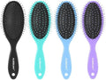 4 Pack Detangling Hair Brush - Air Cushion Detangler Hairbrush with Ultra Soft Bristles for Effortless Tangle Removal - For Wet Dry Damaged Curly Hair for Women Men Boys Girls Adult Kids -Mixed Colors by Aussumy