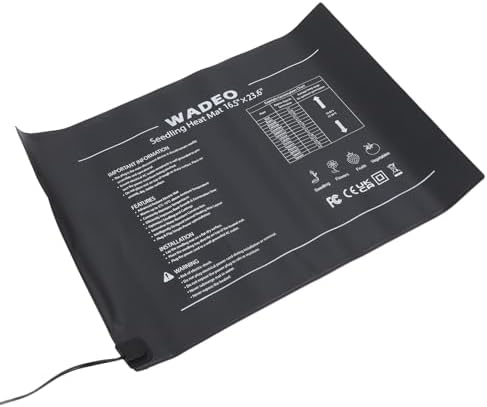 Fdit Seedling Heat Mat, 16.5x23.6 Inch IP67 PVC Plant Heating Pad (US - Image 4