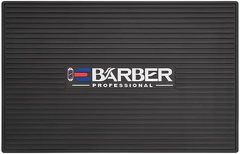 Rubber Bar Mat Barber Station Mat for Hair Styling Tools, Heavy Duty Non-Slip Bar Service Mat Flexible Rubber Mat for Clippers Salon Tools Salon Work Station Pads18"X12" Style A - Image 3
