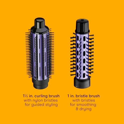 Conair 2-in-1 Hot Air Curling Combo, Includes 1.5-inch Curl Brush and 1-inch Aluminum Bristle Brush - Image 3